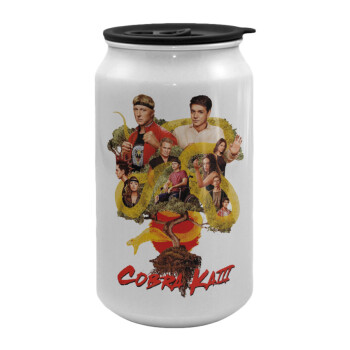 Cobra Kai tree, Κούπα ταξιδιού μεταλλική με καπάκι (tin-can) 500ml