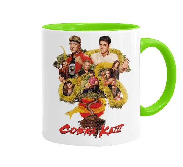 Cobra Kai tree — Κούπα χρωματιστή βεραμάν, κεραμική, 330ml