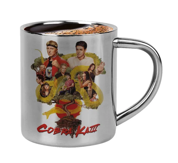 Cobra Kai tree — Double-wall metal cup for espresso (220ml)