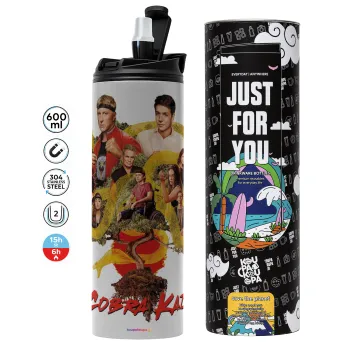 Cobra Kai tree, Tumbler stainless steel GREY 600ml