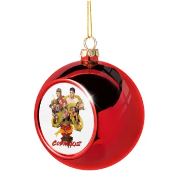Cobra Kai tree, Christmas tree ball Red 8cm