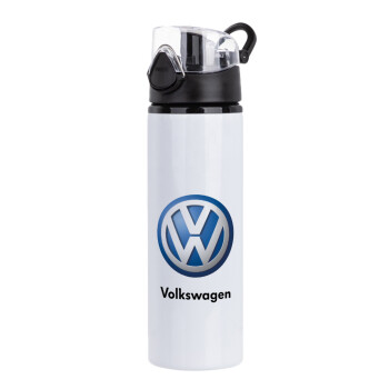 VW Volkswagen, Μεταλλικό παγούρι ποδηλάτου με καπάκι ασφαλείας, αλουμινίου 750ml