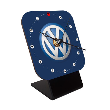 VW Volkswagen, Επιτραπέζιο ρολόι ξύλινο με δείκτες (10cm)