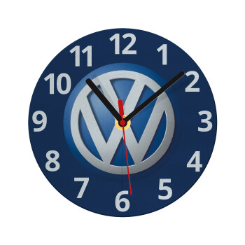 VW Volkswagen, Ρολόι τοίχου γυάλινο (20cm)