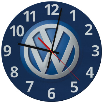 VW Volkswagen, Ρολόι τοίχου γυάλινο (30cm)