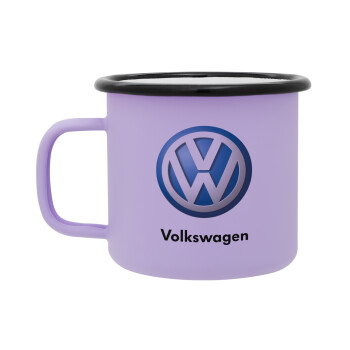 VW Volkswagen, Κούπα Μεταλλική εμαγιέ ΜΑΤ Light Pastel Purple 360ml