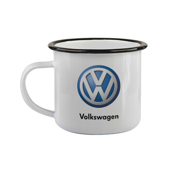 VW Volkswagen, Κούπα εμαγιέ με μαύρο χείλος 360ml