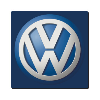 VW Volkswagen, Τετράγωνο μαγνητάκι ξύλινο 6x6cm