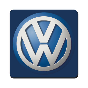 VW Volkswagen, Τετράγωνο μαγνητάκι ξύλινο 9x9cm