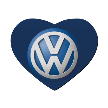 VW Volkswagen, Mousepad heart 23x20cm