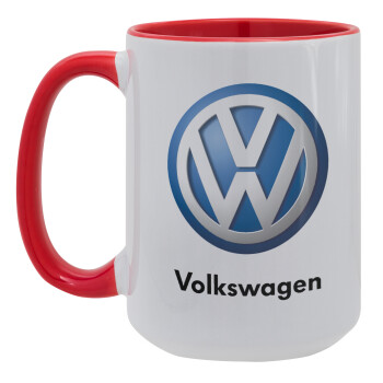 VW Volkswagen, Κούπα Mega 15oz, κεραμική Κόκκινη, 450ml