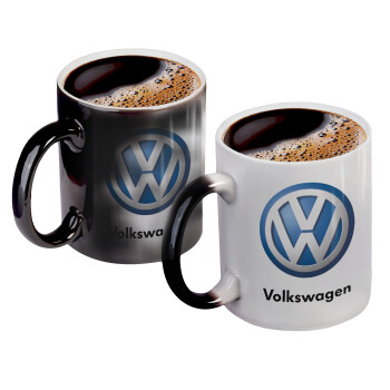 VW Volkswagen, Κούπα Μαγική, κεραμική, 330ml που αλλάζει χρώμα με το ζεστό ρόφημα (1 τεμάχιο)