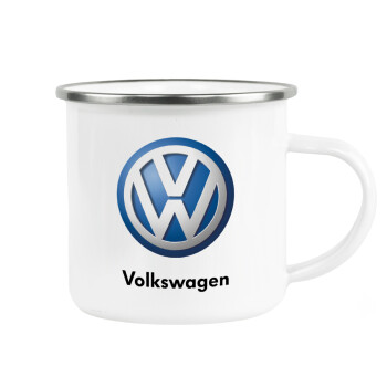 VW Volkswagen, Κούπα Μεταλλική εμαγιέ λευκη 360ml