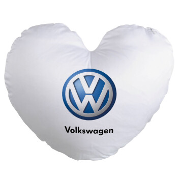 VW Volkswagen, Μαξιλάρι καναπέ καρδιά 40x40cm περιέχεται το  γέμισμα