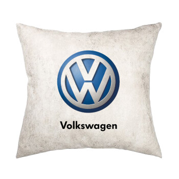 VW Volkswagen, Μαξιλάρι καναπέ Δερματίνη Γκρι 40x40cm με γέμισμα