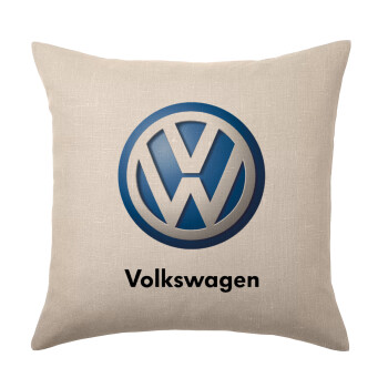 VW Volkswagen, Μαξιλάρι καναπέ ΛΙΝΟ 40x40cm περιέχεται το  γέμισμα
