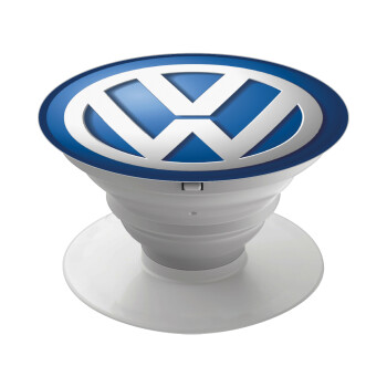 VW Volkswagen, Pop Socket Λευκό Βάση Στήριξης Κινητού στο Χέρι