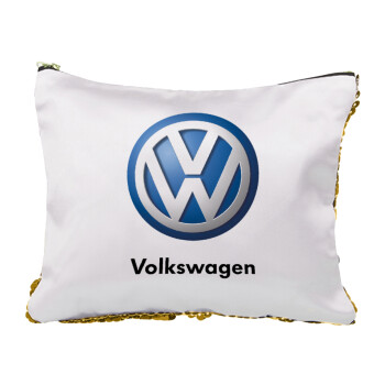 VW Volkswagen, Τσαντάκι νεσεσέρ με πούλιες (Sequin) Χρυσό