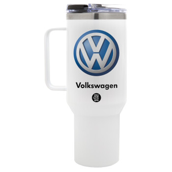 VW Volkswagen, Mega Tumbler με καπάκι, διπλού τοιχώματος (θερμό) 1,2L