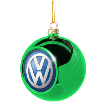 VW Volkswagen, Χριστουγεννιάτικη μπάλα δένδρου Πράσινη 8cm