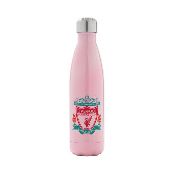 Liverpool, Metal mug thermos Pink Iridiscent (Stainless steel), double wall, 500ml