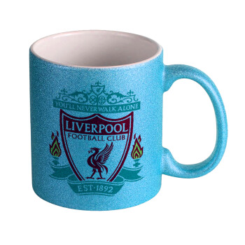 Liverpool, Κούπα Σιέλ Glitter που γυαλίζει, κεραμική, 330ml