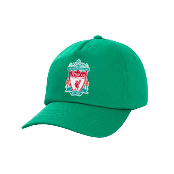 Liverpool, Καπέλο Ενηλίκων Baseball, 100% Βαμβακερό,  Πράσινο (ΒΑΜΒΑΚΕΡΟ, ΕΝΗΛΙΚΩΝ, UNISEX, ONE SIZE)