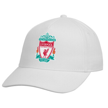 Liverpool, Καπέλο Ενηλίκων Baseball, Drill, Λευκό (100% ΒΑΜΒΑΚΕΡΟ, ΕΝΗΛΙΚΩΝ, UNISEX, ONE SIZE)