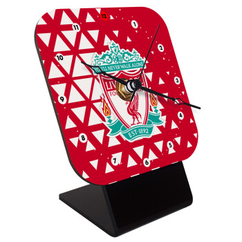 Liverpool, Επιτραπέζιο ρολόι ξύλινο με δείκτες (10cm)