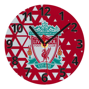 Liverpool, Ρολόι τοίχου γυάλινο (20cm)