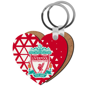 Liverpool, Μπρελόκ Ξύλινο καρδιά MDF