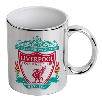 Liverpool, Mug ceramic, silver mirror, 330ml