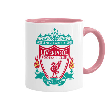 Liverpool, Mug colored pink, ceramic, 330ml