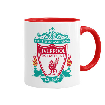 Liverpool, Κούπα χρωματιστή κόκκινη, κεραμική, 330ml