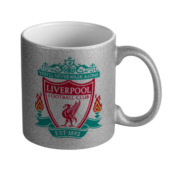 Liverpool, Κούπα Ασημένια Glitter που γυαλίζει, κεραμική, 330ml