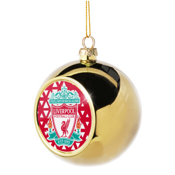 Liverpool, Χριστουγεννιάτικη μπάλα δένδρου Χρυσή 8cm