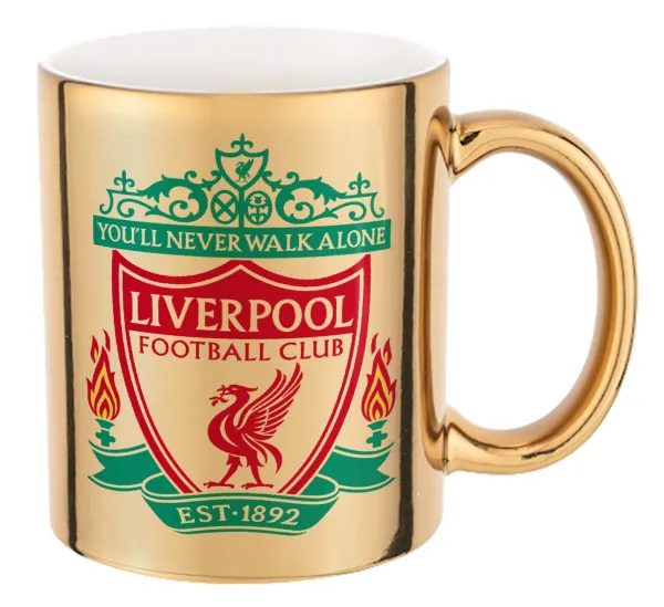 Liverpool — Mug ceramic, gold mirror, 330ml