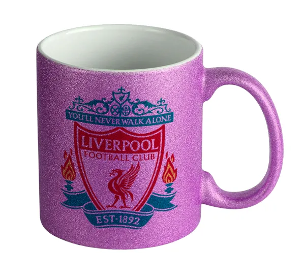 Liverpool — Κούπα Μωβ Glitter που γυαλίζει, κεραμική, 330ml