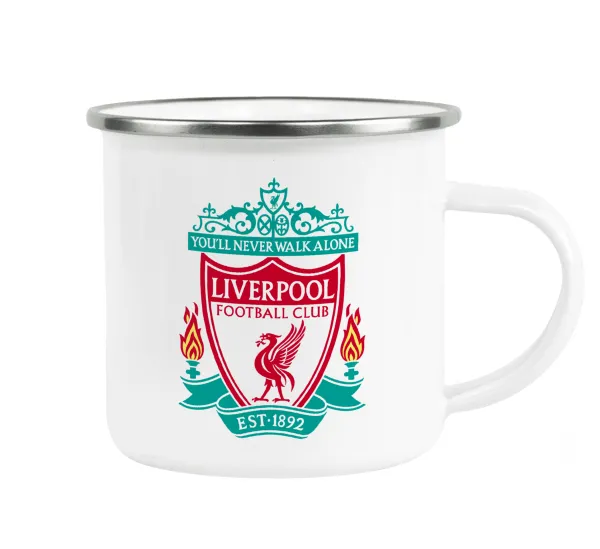 Liverpool — Metallic enamel cup white 360ml