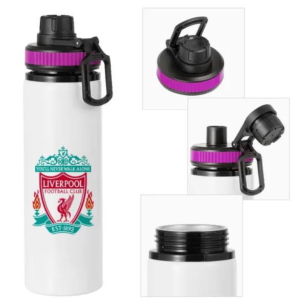 Liverpool — Μεταλλικό παγούρι νερού με καπάκι ασφαλείας, αλουμινίου 850ml