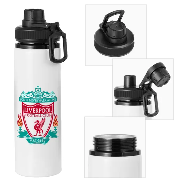 Liverpool — Μεταλλικό παγούρι νερού με καπάκι ασφαλείας, αλουμινίου 850ml