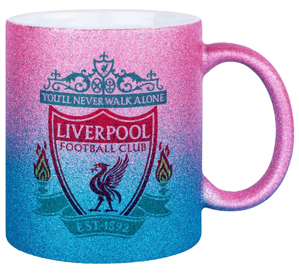 Liverpool — Κούπα Χρυσή/Μπλε Glitter, κεραμική, 330ml