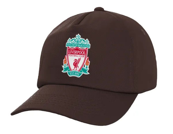Liverpool — Adult Baseball Cap, 100% Cotton, Chocolate (COTTON, ADULT, UNISEX, ONE SIZE)