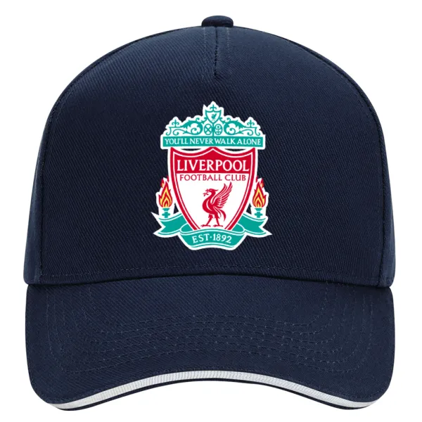 Liverpool — DRILL Καπέλο Ενηλίκων Ultimate ΜΠΛΕ/ΛΕΥΚΟ, (100% ΒΑΜΒΑΚΕΡΟ, ΕΝΗΛΙΚΩΝ, UNISEX, ONE SIZE)
