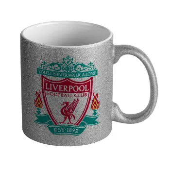 Liverpool, Κούπα Ασημένια Glitter που γυαλίζει, κεραμική, 330ml