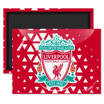Liverpool, Ορθογώνιο μαγνητάκι ψυγείου διάστασης 9x6cm