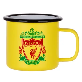 Liverpool, Metallic enamel MATT Yellow cup 360ml