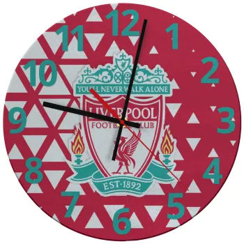 Liverpool, Ρολόι τοίχου γυάλινο (30cm)