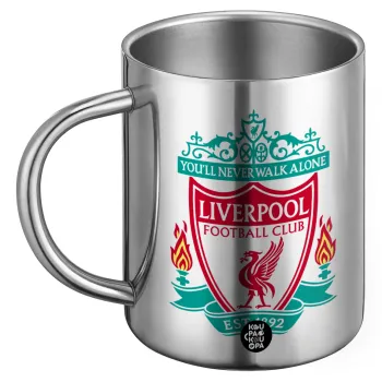 Liverpool, Ανοξείδωτη Μεταλλική Κούπα 450ml - Διπλού Τοιχώματος