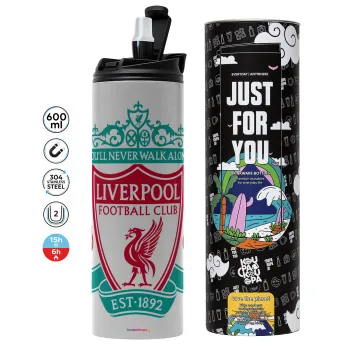 Liverpool, Tumbler stainless steel GREY 600ml